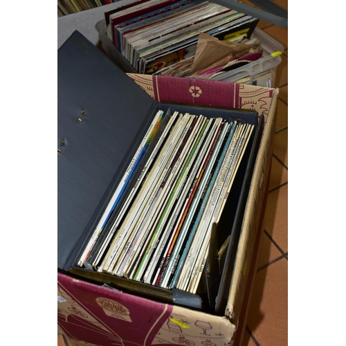 594 - FOUR BOXES/CASES OF APPROXIMATELY TWO HUNDRED AND FIFTY LP'S, 78's and 7 inch singles of mostly clas... 