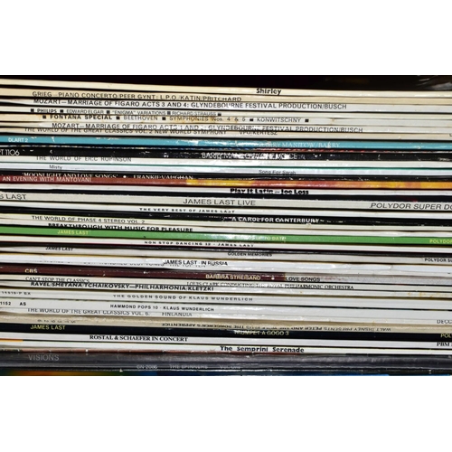 594 - FOUR BOXES/CASES OF APPROXIMATELY TWO HUNDRED AND FIFTY LP'S, 78's and 7 inch singles of mostly clas... 