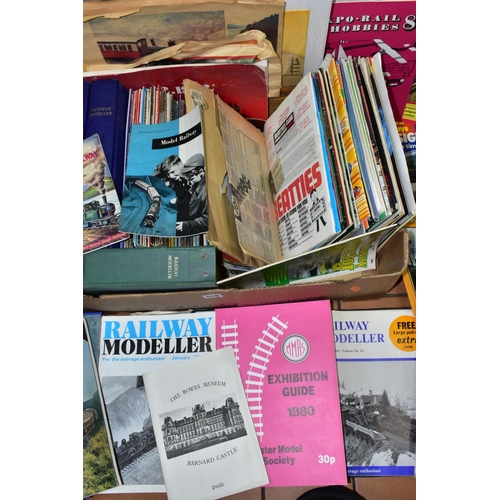 628 - A QUANTITY OF MODEL RAILWAY CATALOGUES AND MAGAZINES, assorted 1970's and 1980's catalogues includin... 