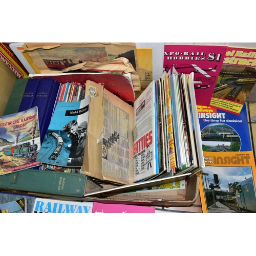 628 - A QUANTITY OF MODEL RAILWAY CATALOGUES AND MAGAZINES, assorted 1970's and 1980's catalogues includin... 