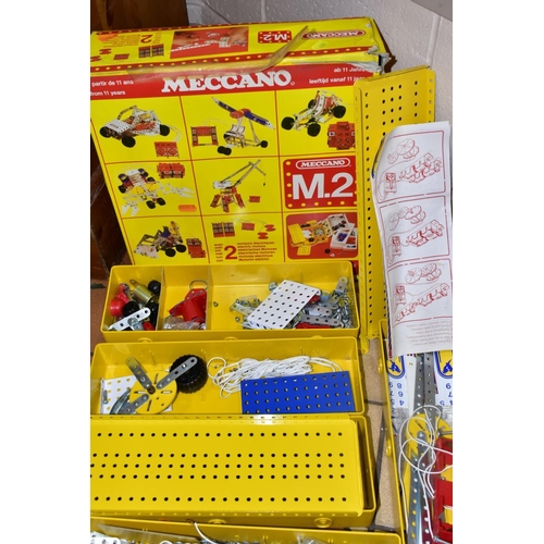 629 - A QUANTITY OF 1980'S MECCANO, to include boxed sets C and M.2 (contents not checked, boxes damaged) ... 