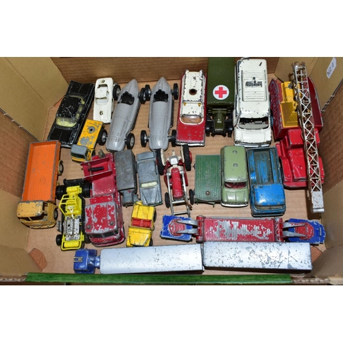 635 - A QUANTITY OF UNBOXED AND ASSORTED PLAYWORK DIECAST VEHICLES, to include Austin Mini van, No 450, ve... 