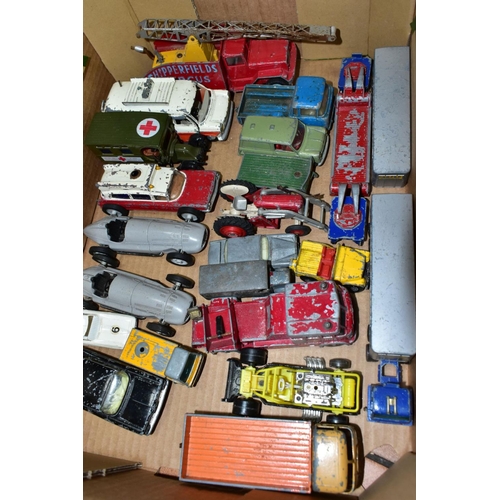 635 - A QUANTITY OF UNBOXED AND ASSORTED PLAYWORK DIECAST VEHICLES, to include Austin Mini van, No 450, ve... 