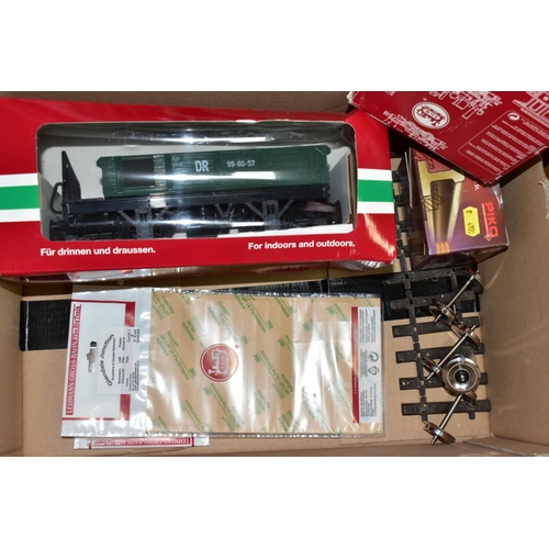 637 - AN LGB G GAUGE CONTINTENTAL CLASSIC EXPRESS STARTER TRAIN SET, No 70700, comprising 0-6-6-0 Mallet T... 