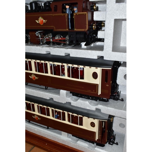 637 - AN LGB G GAUGE CONTINTENTAL CLASSIC EXPRESS STARTER TRAIN SET, No 70700, comprising 0-6-6-0 Mallet T... 