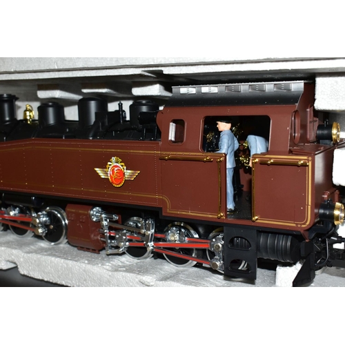 637 - AN LGB G GAUGE CONTINTENTAL CLASSIC EXPRESS STARTER TRAIN SET, No 70700, comprising 0-6-6-0 Mallet T... 