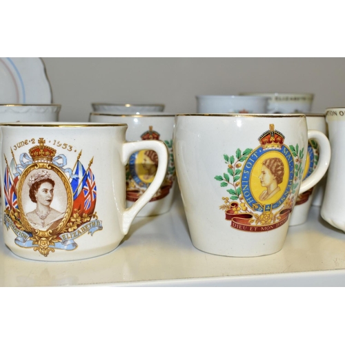 648 - A GROUP OF ROYAL/OTHER COMMEMORATIVES, to include two King George V Coronation 1911 beakers and a Si... 