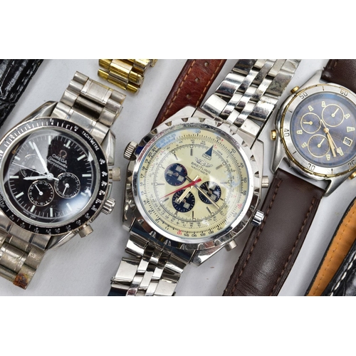 67 - A BOX OF ASSORTED WRISTWATCHES, to include ladies and gentlemen's wristwatches of various designs an... 