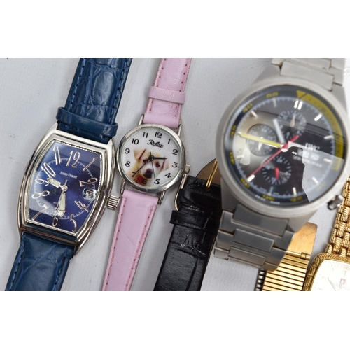 67 - A BOX OF ASSORTED WRISTWATCHES, to include ladies and gentlemen's wristwatches of various designs an... 