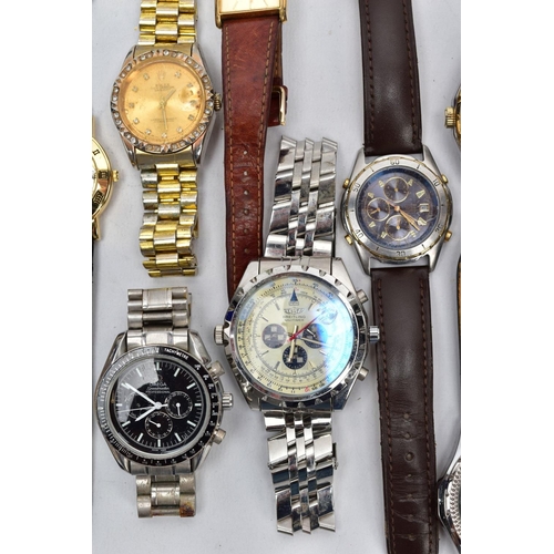 67 - A BOX OF ASSORTED WRISTWATCHES, to include ladies and gentlemen's wristwatches of various designs an... 