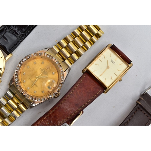 67 - A BOX OF ASSORTED WRISTWATCHES, to include ladies and gentlemen's wristwatches of various designs an... 