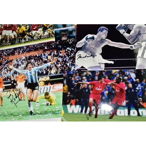 703 - SPORTING AND FILM MEMORABILIA, ETC, to include signed photographs of Alan Minter and John Conteh wit... 