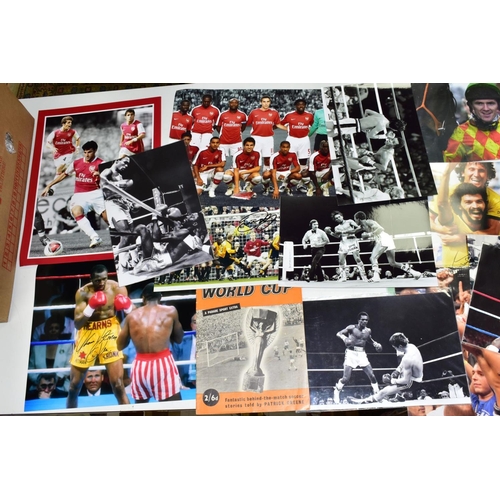 703 - SPORTING AND FILM MEMORABILIA, ETC, to include signed photographs of Alan Minter and John Conteh wit... 