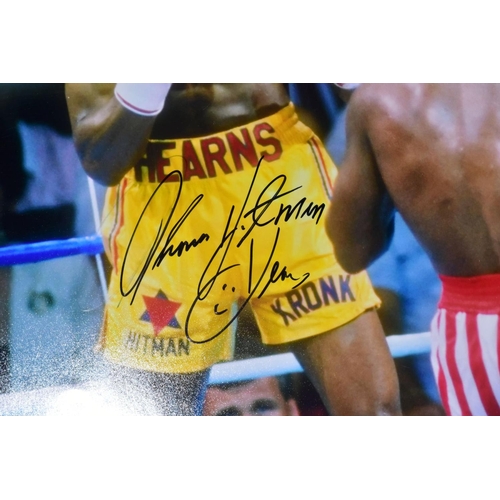 703 - SPORTING AND FILM MEMORABILIA, ETC, to include signed photographs of Alan Minter and John Conteh wit... 