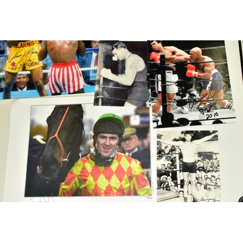 703 - SPORTING AND FILM MEMORABILIA, ETC, to include signed photographs of Alan Minter and John Conteh wit... 