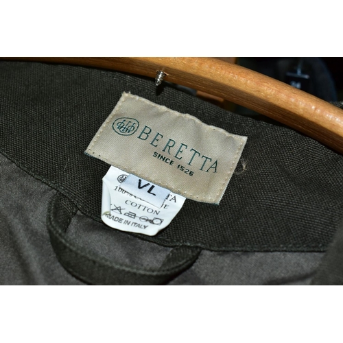 705 - A QUANTITY OF GENTLEMAN'S SHOOTING JACKETS, WAISTCOATS, GILETS, JACKETS, FLAT CAPS, etc, the coats a... 