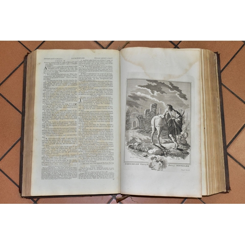 558 - BOOKS, miscellaneous collection of titles to include a 1797 bible (Revd. Ostervald) printed by Sowle... 