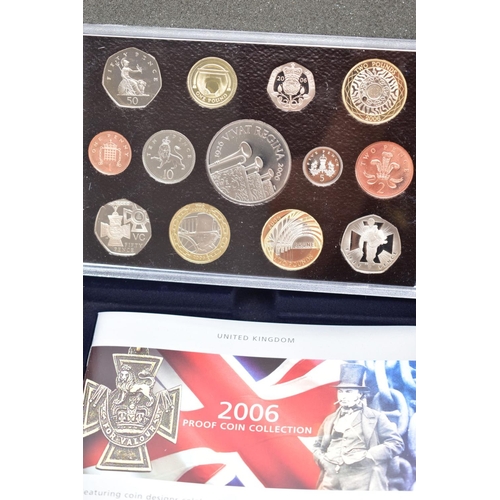 162 - ROYAL MINT EXECUTIVE PROOF COLLECTION OF COINS presented in a wooden fitted case 2004 ten coins, 200... 