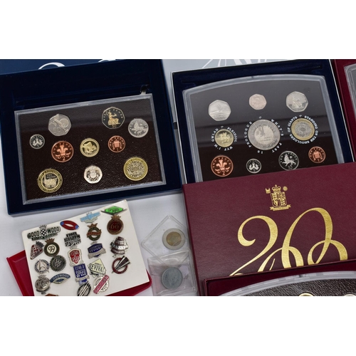 163 - A QUANTITY OF ROYAL MINT UK PROOF SETS OF COINS, seven sets 2000 to 2006, all in original packaging ... 