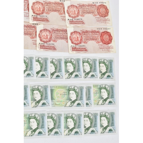 164 - A SELECTION OF ENGLISH BANKNOTES, to include (37) Somerset twenty consecutive and seventeen consecut... 