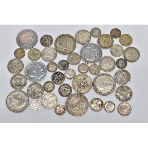 167 - A BOX OF BRITISH AND WORLD COINS to include some .925 and .500 silver coins, Victoria to George VI w... 