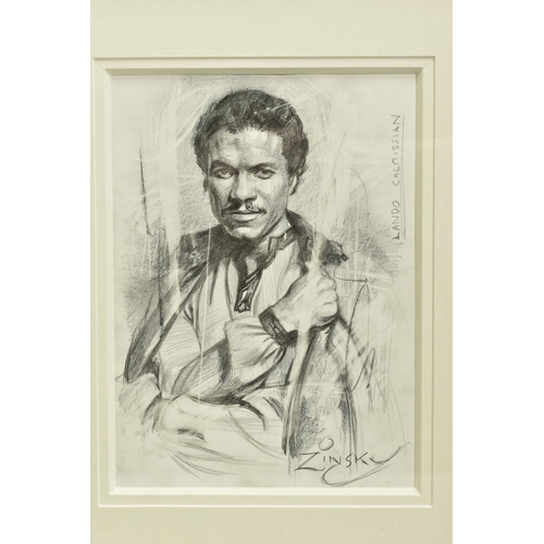 301 - ZINSKY (BRITISH CONTEMPORARY) 'LANDO CALRISSIAN' a portrait of The Star Wars character played by Bil... 