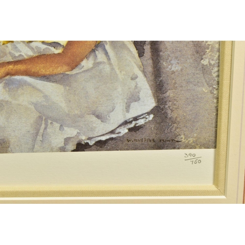 307 - WILLIAM RUSSELL FLINT (1880-1969), 'CECILIA RECLINING', unsigned limited edition print of a female f... 