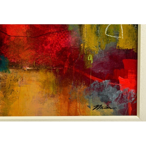 318 - JOHN AND ELLI MILAN (AMERICAN CONTEMPORARY) 'SUNSET MOSAIC IV' an abstract composition from the husb... 