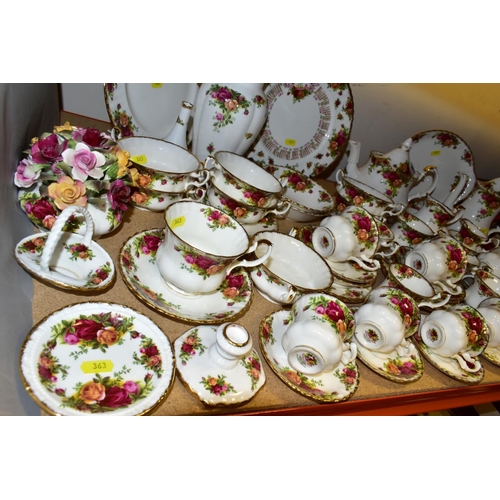 363 - A GROUP OF ROYAL ALBERT OLD COUNTRY ROSES TEA, DINNER AND GIFTWARES, including a fifteen piece coffe... 