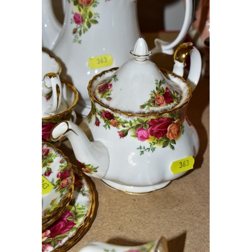 363 - A GROUP OF ROYAL ALBERT OLD COUNTRY ROSES TEA, DINNER AND GIFTWARES, including a fifteen piece coffe... 