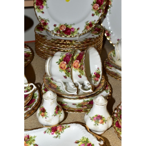 426 - ROYAL ALBERT 'OLD COUNTRY ROSES' DINNERWARES, comprising three tier cake/sandwich stand, two cake/sa... 