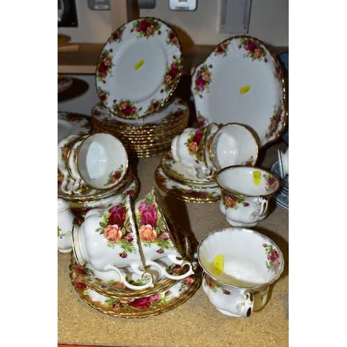 426 - ROYAL ALBERT 'OLD COUNTRY ROSES' DINNERWARES, comprising three tier cake/sandwich stand, two cake/sa... 