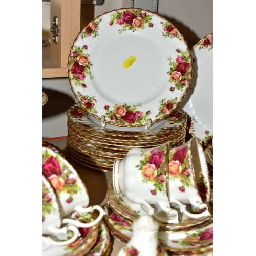 426 - ROYAL ALBERT 'OLD COUNTRY ROSES' DINNERWARES, comprising three tier cake/sandwich stand, two cake/sa... 