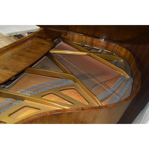1200 - ALLISON (c1930-1940) A 4FT6 WALNUT GRAND PIANO, serial number 65069, on square legs and brass caster... 