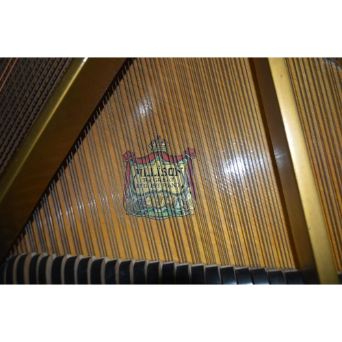 1200 - ALLISON (c1930-1940) A 4FT6 WALNUT GRAND PIANO, serial number 65069, on square legs and brass caster... 