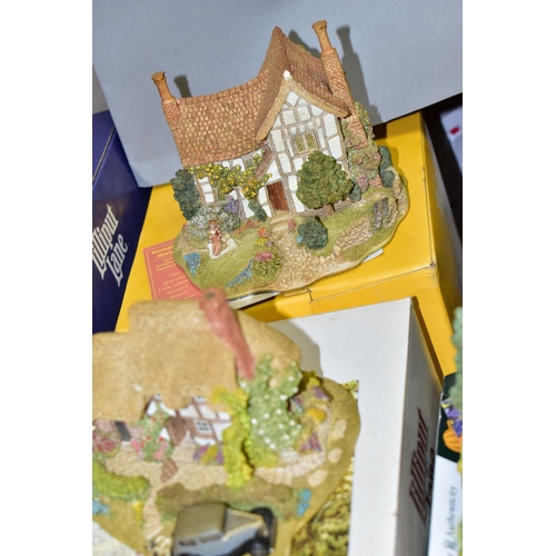 675 - FOURTEEN LILLIPUT LANE SCUPLTURES FROM COLLECTORS CLUB/ANNIVERSARY SERIES, boxed and with deeds exce... 