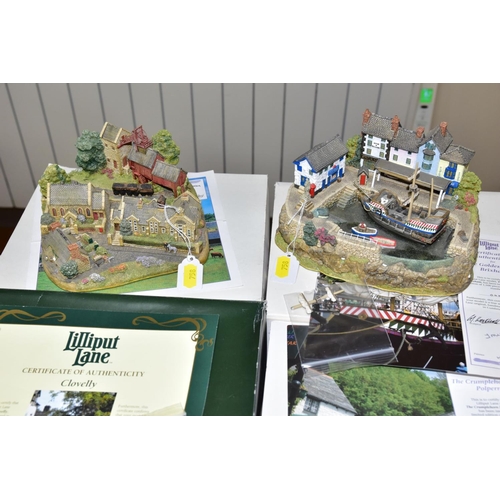 彫刻・オブジェ THE CRUMPLEHORN INN,POLPERRO FOUR BOXED LIMITED EDITION LILLIPUT LANE SCULPTURES, 'The