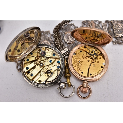 89 - A SELECTION OF SILVER AND WHITE METAL ITEMS, to include a silver cigarette case of an engine turn de... 