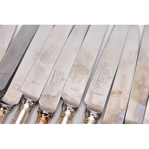 98 - A BOX OF ASSORTED FLATWARE, to include EPNS knives, forks, tablespoons, teaspoons, soup spoons, fish... 