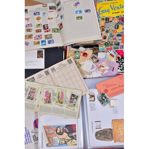 106 - A BOX CONTAINING TWO ALBUMS OF GB FIRST DAY COVERS from 1960's and 70's, together with 3 x junior ty... 