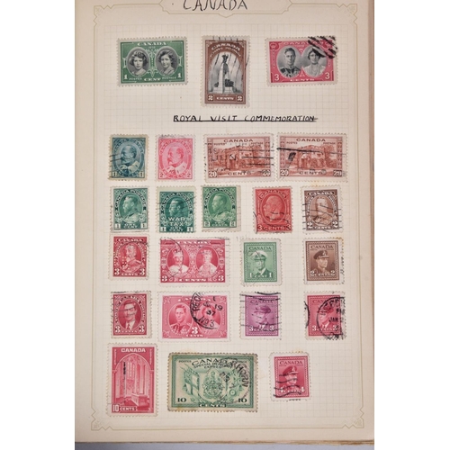 115 - MID PERIOD WORLDWIDE STAMP COLLECTION in a small loose leaf album