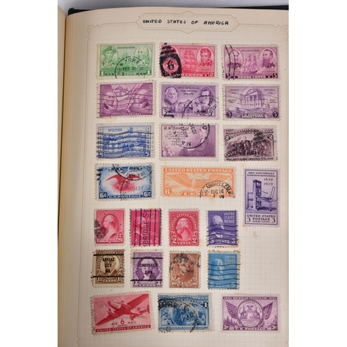 115 - MID PERIOD WORLDWIDE STAMP COLLECTION in a small loose leaf album