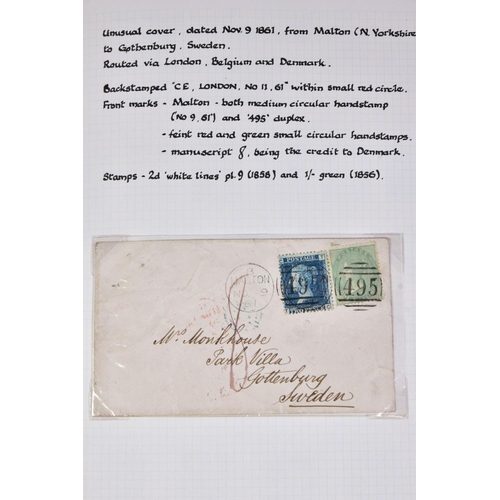 14 - GB QV LINE ENGRAVED COLLECTION including eight Penny Blacks (one on cover), two 1840 2d Blues, quant... 