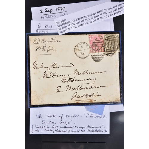 55 - GB POSTAL HISTORY COLLECTION from 1840's to 1930's with many better covers and markings, approximate... 