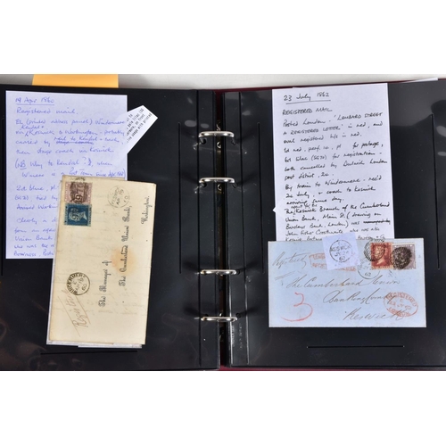 55 - GB POSTAL HISTORY COLLECTION from 1840's to 1930's with many better covers and markings, approximate... 