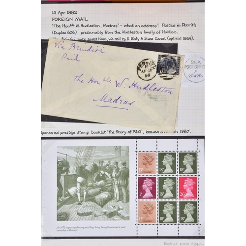 55 - GB POSTAL HISTORY COLLECTION from 1840's to 1930's with many better covers and markings, approximate... 