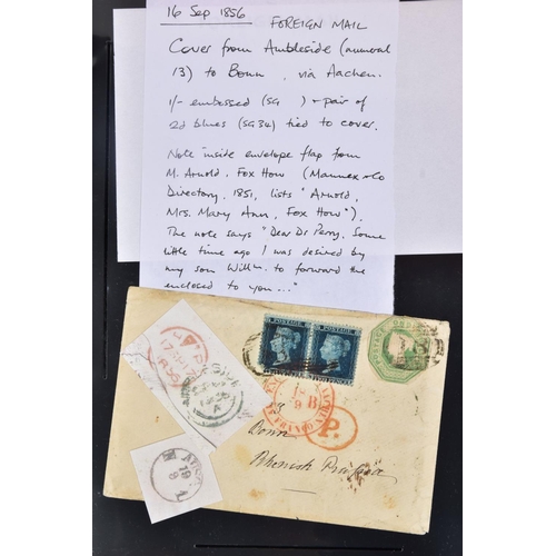 55 - GB POSTAL HISTORY COLLECTION from 1840's to 1930's with many better covers and markings, approximate... 