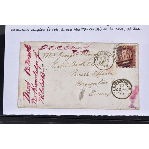 57 - A COLLECTION OF POSTAL HISTORY OF GB with emphasis on temporary cancels, late fees, redirections pos... 