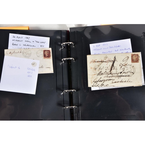 57 - A COLLECTION OF POSTAL HISTORY OF GB with emphasis on temporary cancels, late fees, redirections pos... 