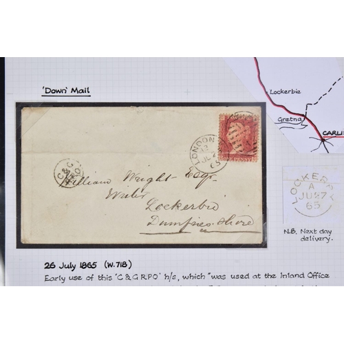 63 - REMARKABLE COLLECTION OF COVERS AND CARDS BASED ON RAILWAY MARKING AROUND CARLISLE AND LANCASTER, in... 